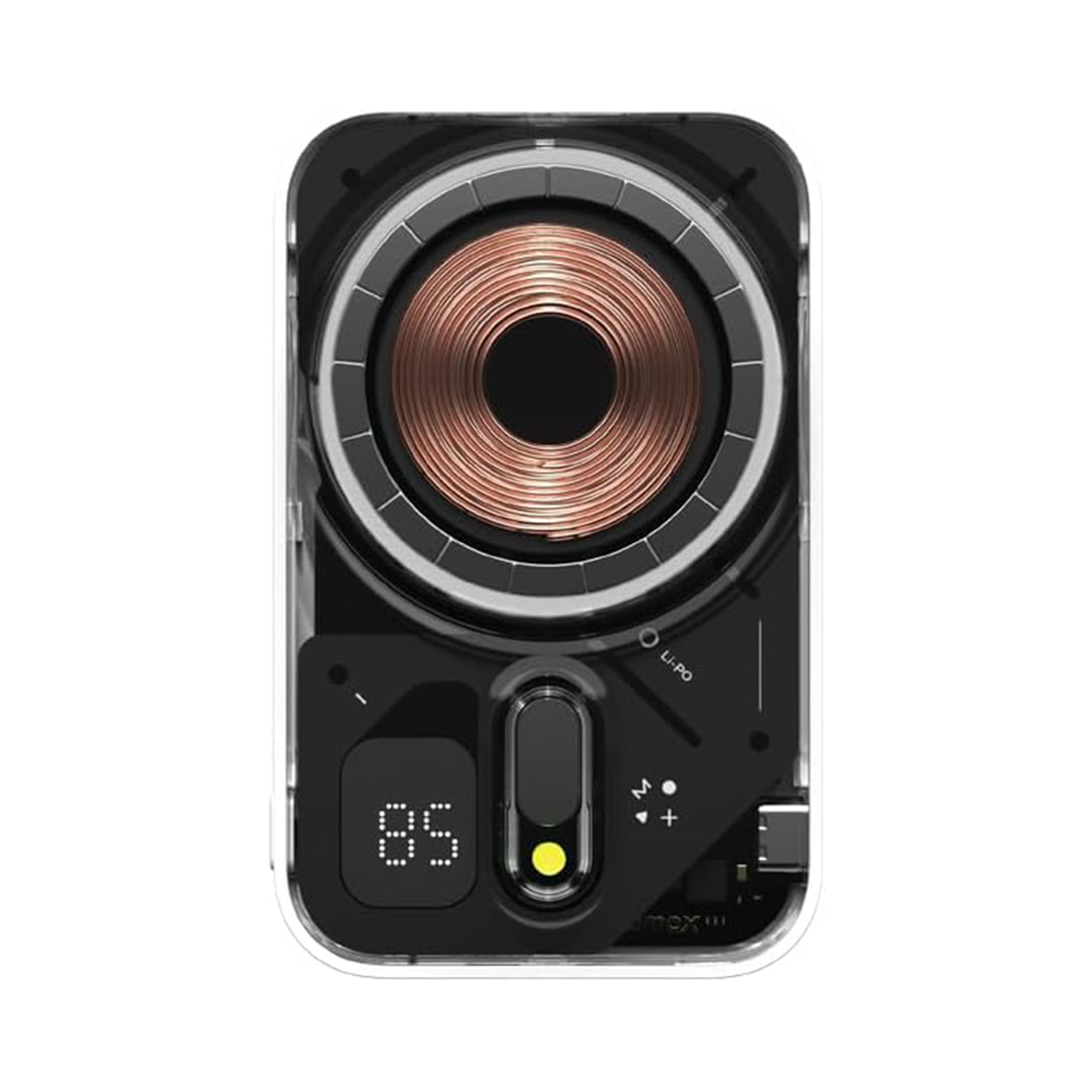 موماكس بطارية شحن متنقلة لاسلكية  1-Power Flow  مغناطيسي 10000 مللي أمبير