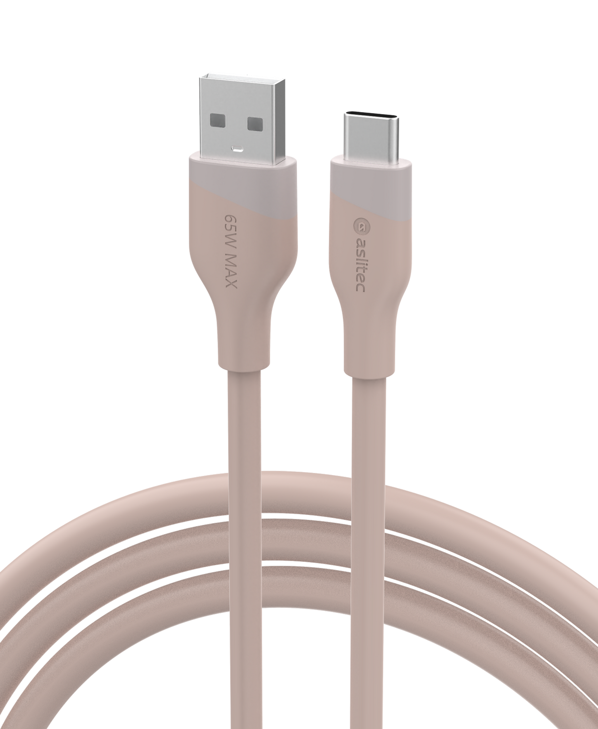 aslitec SILICORECHARGE 65W Fast Charging & Data Cable – USB-A to USB-C