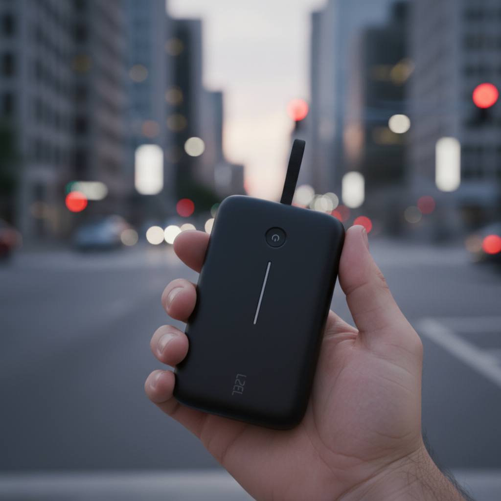 LZEL PrimeBrio Neo 20K Power Bank 30W – 20000mAh, Detachable Type-C Cable | Black