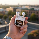 JBL Live Flex 3 True Wireless Earbuds With Display | Silver