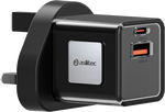 شاحن aslitec VoltiqueGaN بقدرة 35 واط – شاحن GaN فاخر بمنفذي USB-A و USB-C