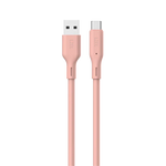 كيبل من Lzel نوع USB-A إلى USB-C 2.0، نقل بيانات بسرعة 480Mbps، طاقة 5V 3A، غلاف سيليكون سائل ناعم، هيكل TPE، طول 2 متر | بنفسجي