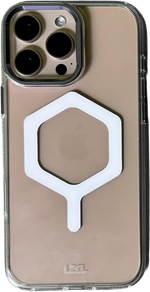 كڤر حماية بتصميم سداسي من ليزل لهاتف iPhone 16 Pro Max شفاف