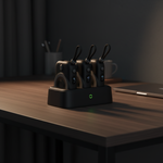 محطة الطاقة المحمولة TrioEnergia من ليزل 10,000 مللي أمبير × 3 تدعم الشحن اللاسلكي مع كيبل مدمج |أسود