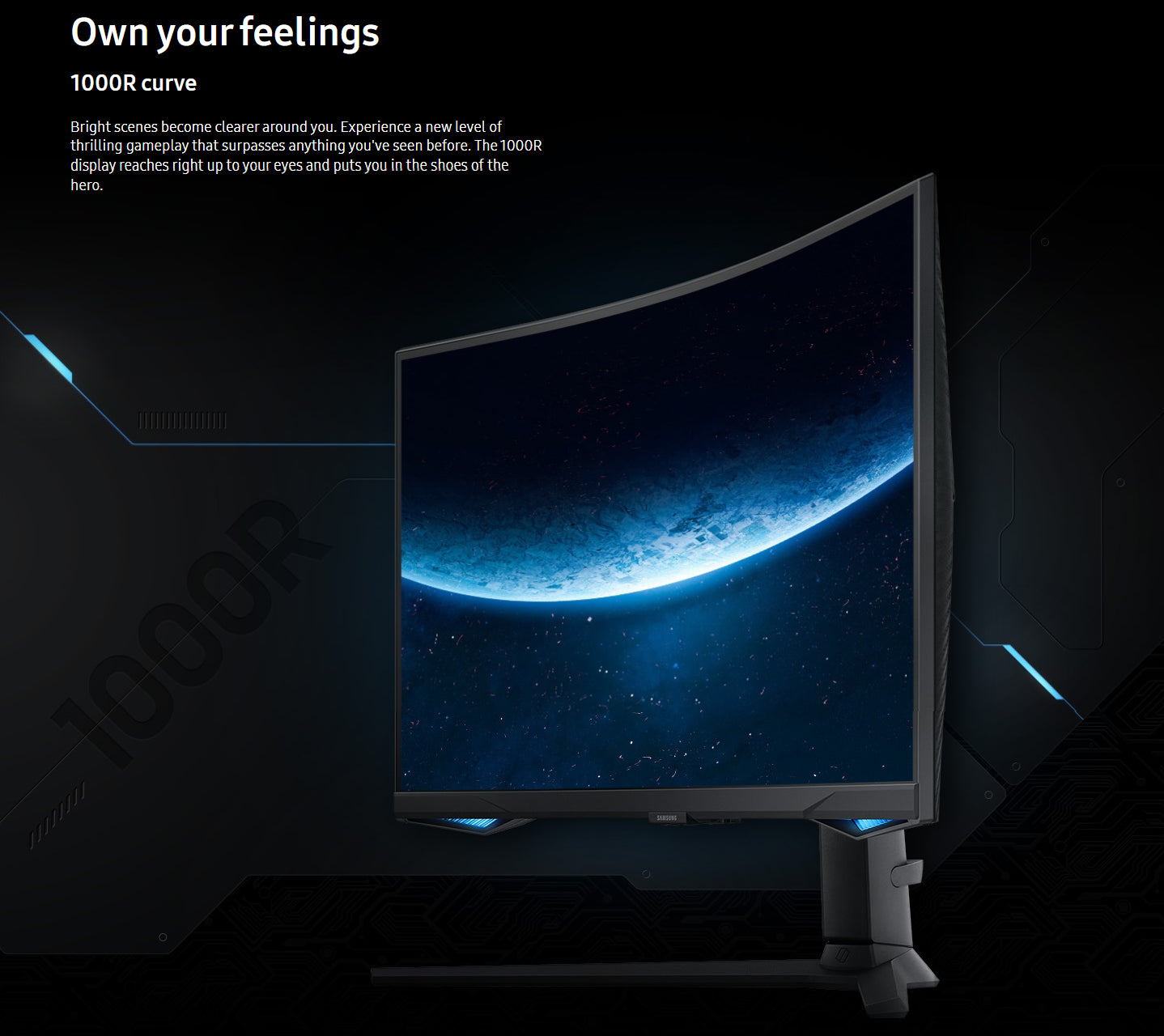 Samsung G6 Odyssey 32-Inches QHD LED 240Hz 1ms Curved Gaming Monitor