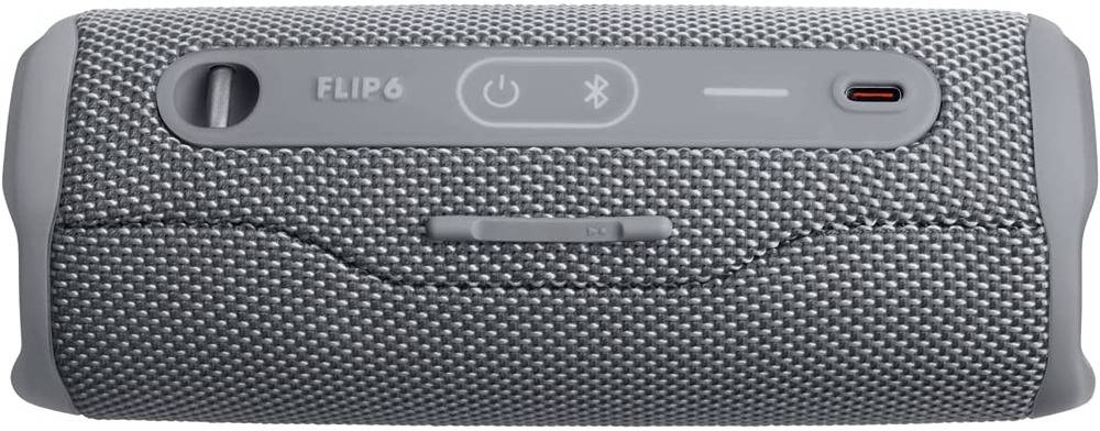 مكبر صوت بلوتوث Jbl Flip6 باللون الرمادي | JBLFLIP6GREYAM