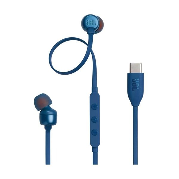 JBL Tune 310C USB-C Wired Headphones | Blue