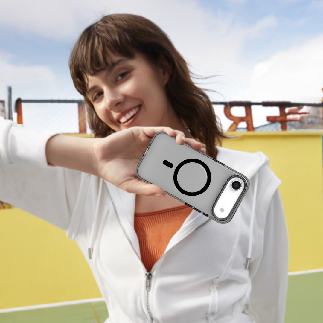 كفر حماية MagCrystal Groove من LZEL لجهاز iPhone Air | لون دخاني