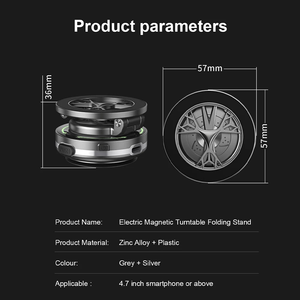 Smart Vacuum Suction Phone Holder Type-C