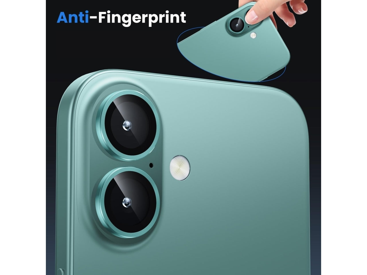 كڤر حماية كاميرا AR لهاتف IPHONE 16  / 16 PLUS من Anank | أخضر