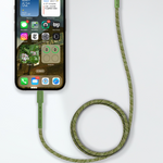 كيبل LZEL MFi معتمد USB-A إلى Lightning – 1 متر | شحن سريع 5V 3A، نقل بيانات 480Mbps، مقاوم للانحناء 150,000+، غلاف TPE مضفر متين | أخضر