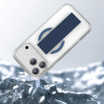 Asli Global MagTrox Siliox Grip Transparent MagSafe Case for iPhone 17 Pro Max | Blue Titanium