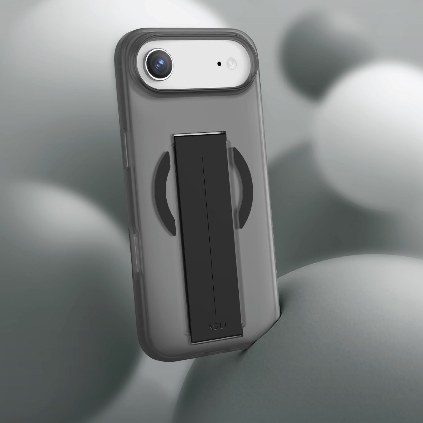 Asli Global MagTrox Grip Pro Liquid Silicone Soft Grip MagSafe Case for iPhone Air| Black