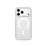 LZEL MAGMATTE ELITE Crystal Clear MagSafe Case with Matte PC for iPhone 18 Pro & 18 Pro Max | White