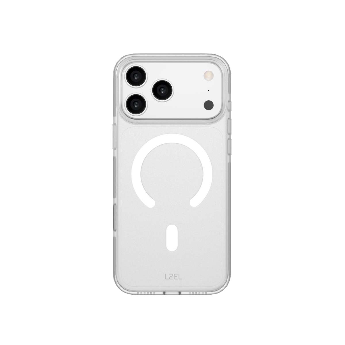 LZEL MAGMATTE ELITE Crystal Clear MagSafe Case with Matte PC for iPhone 18 Pro & 18 Pro Max | White