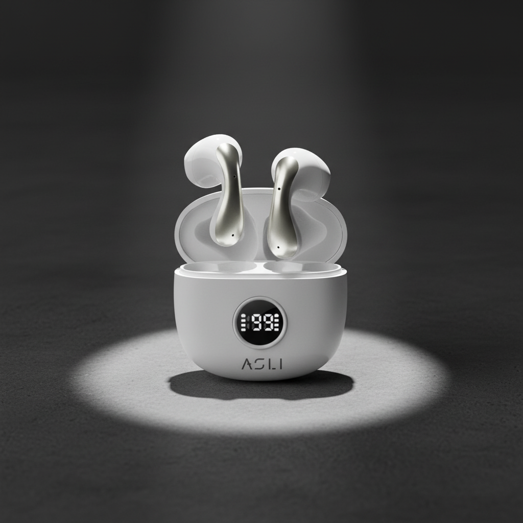 Asli Global EchoPods Pro TWS Bluetooth Earbuds with Touch Control IPX4 | White