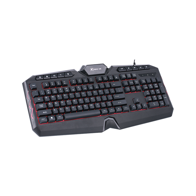 XTRIKE Me 7 Color Backlight Wired Gaming Keyboard