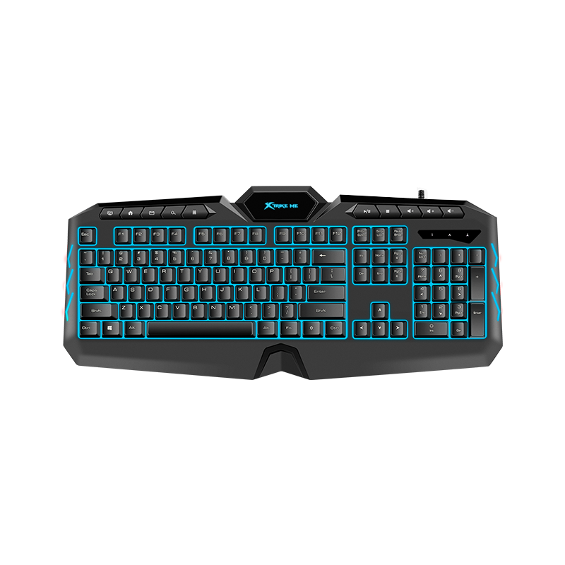 XTRIKE Me 7 Color Backlight Wired Gaming Keyboard