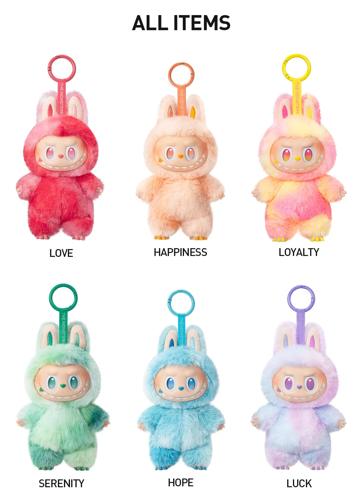 キーホルダー・アクリルキーホルダー The Monsters Big into Energy HOPE THE MONSTERS Big into Energy Series - Vinyl Plush Pendant