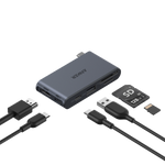 محول أنكر نانو USB-C متعدد المنافذ 6 في 1 - 5Gbps | أسود
