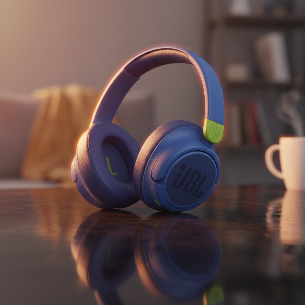 JBL JR460 Bluetooth Headphone With Active Noise Cancelling | Blue