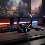Colusi Gaming Stereo 3.5+USB Headphone RGB Light | Blue