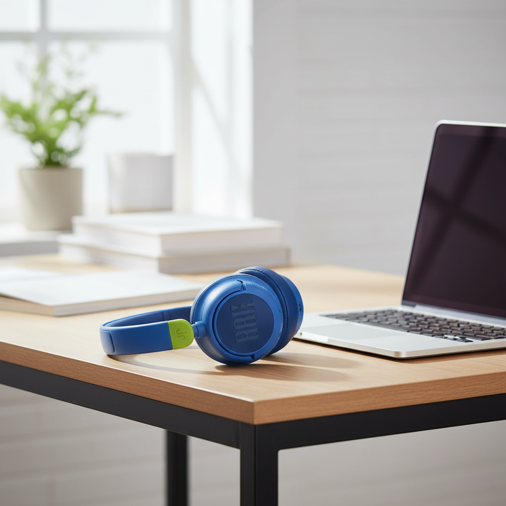 JBL JR460 Bluetooth Headphone With Active Noise Cancelling | Blue