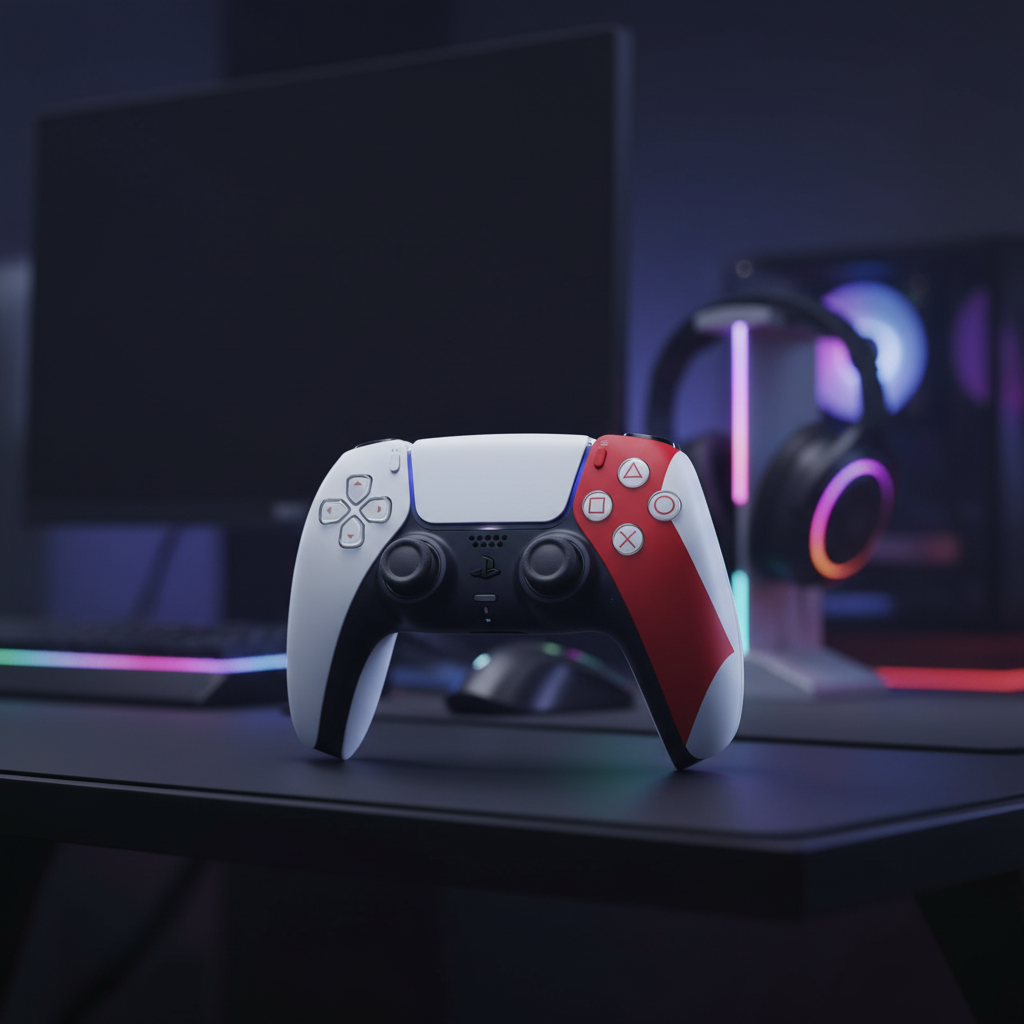 يد تحكم PlayStation 5 DualSense إصدار God of War الذكرى الـ20 المحدود