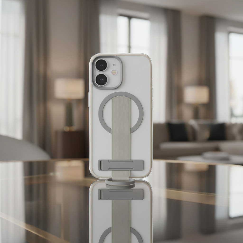 كفر حماية MagMatte Grip من LZEL لجهاز iPhone 17 | تيتانيوم