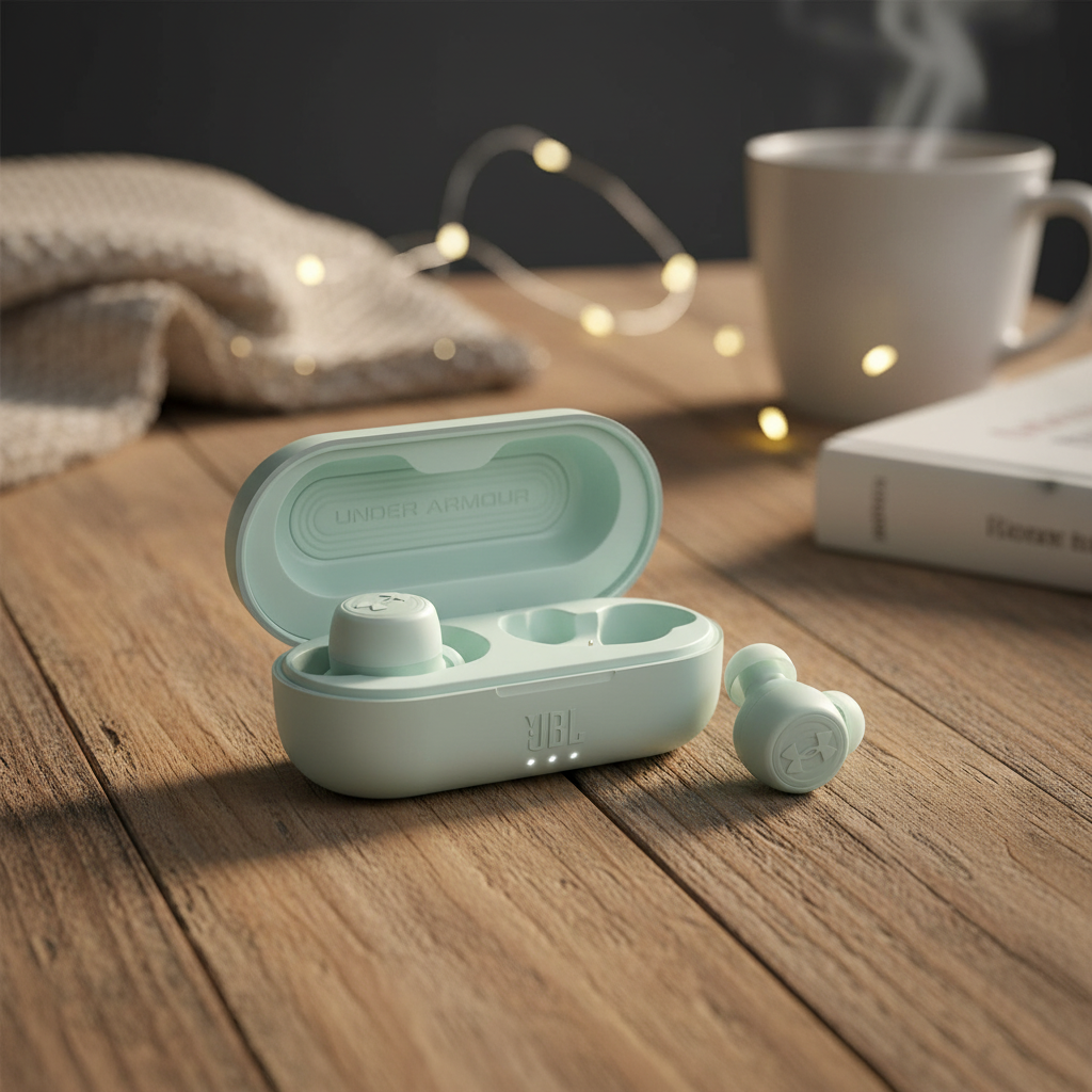 سماعات Under Armour Streak True لاسلكية مع شاشة من JBL | أخضر تركوازي