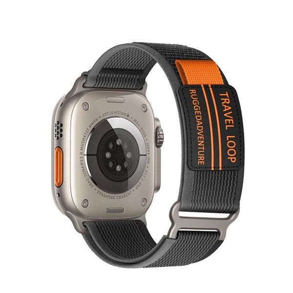 Trail Loop سوار من أسلي جلوبال  للساعات الذكية مقاس 45/49 ملم |أسود و رمادي