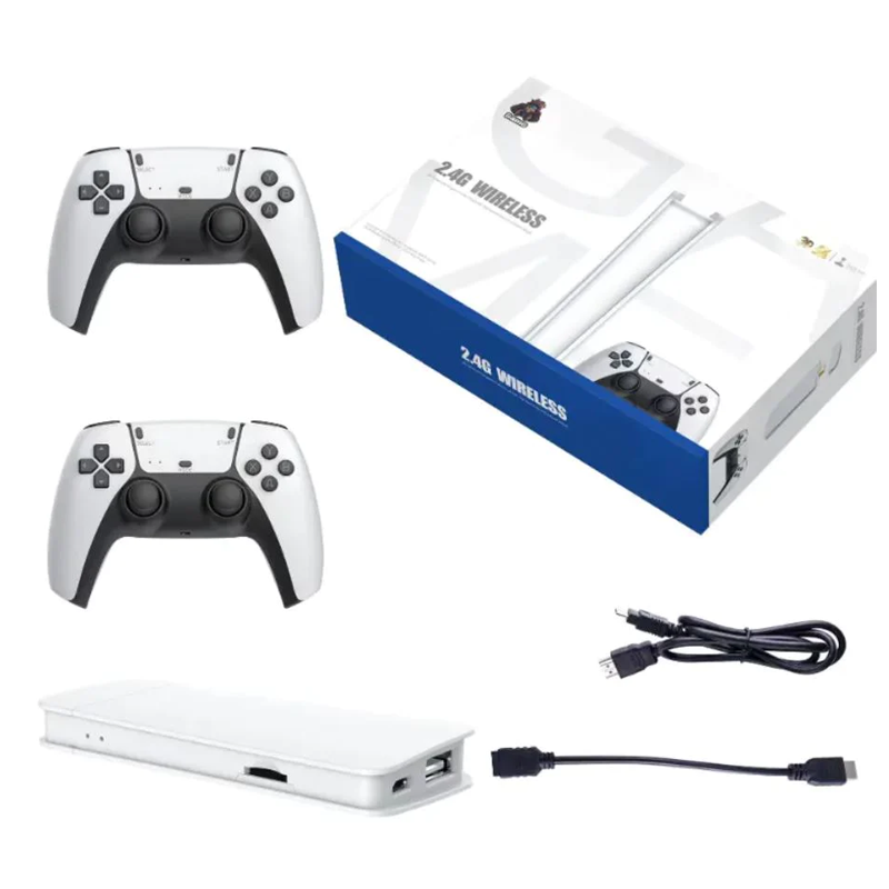 2.4G Wireless Video Game Console With Double Game Controller - White (234153)