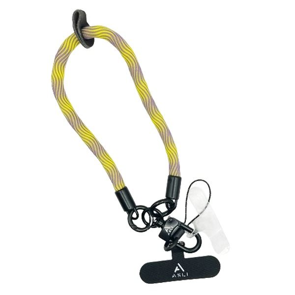 Asli Global Phone Adjustable Lanyard 30cm | Yellow Gray