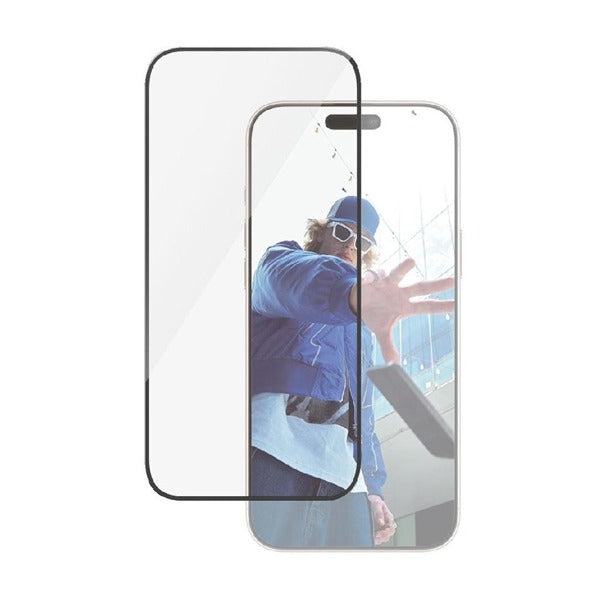 حماية شاشة Panzer Glass Ultra Wide Fit لهاتف iPhone 16 Pro