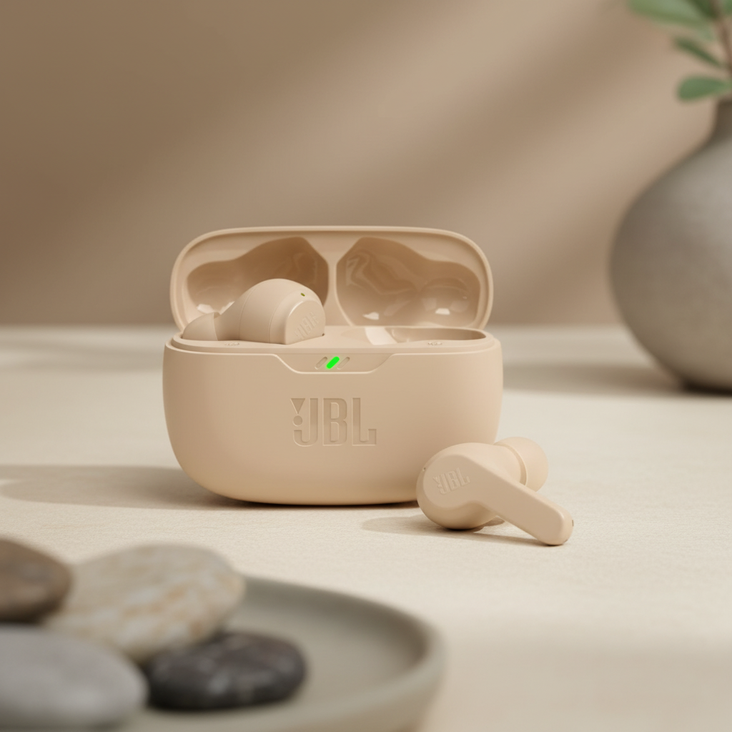 JBL Wave Beam Wireless Earbuds | Beige