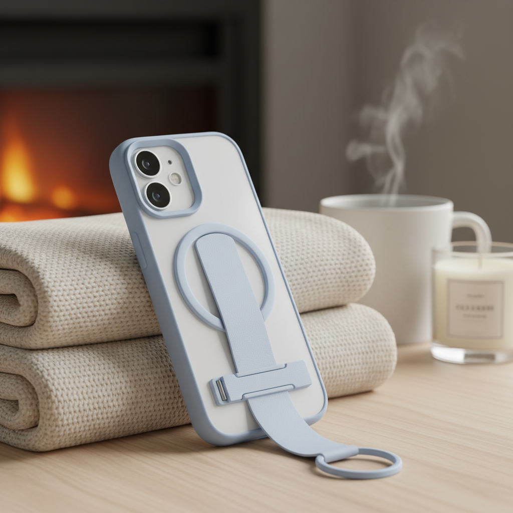 كفر حماية MagMatte Grip من LZEL لجهاز iPhone 17 | أزرق فاتح