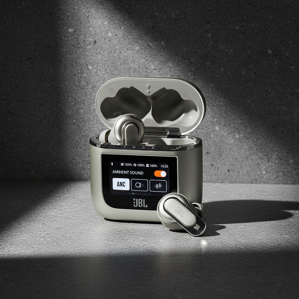 JBL Tour Pro 2 True Wireless Noise Cancelling Earbuds | Champagne