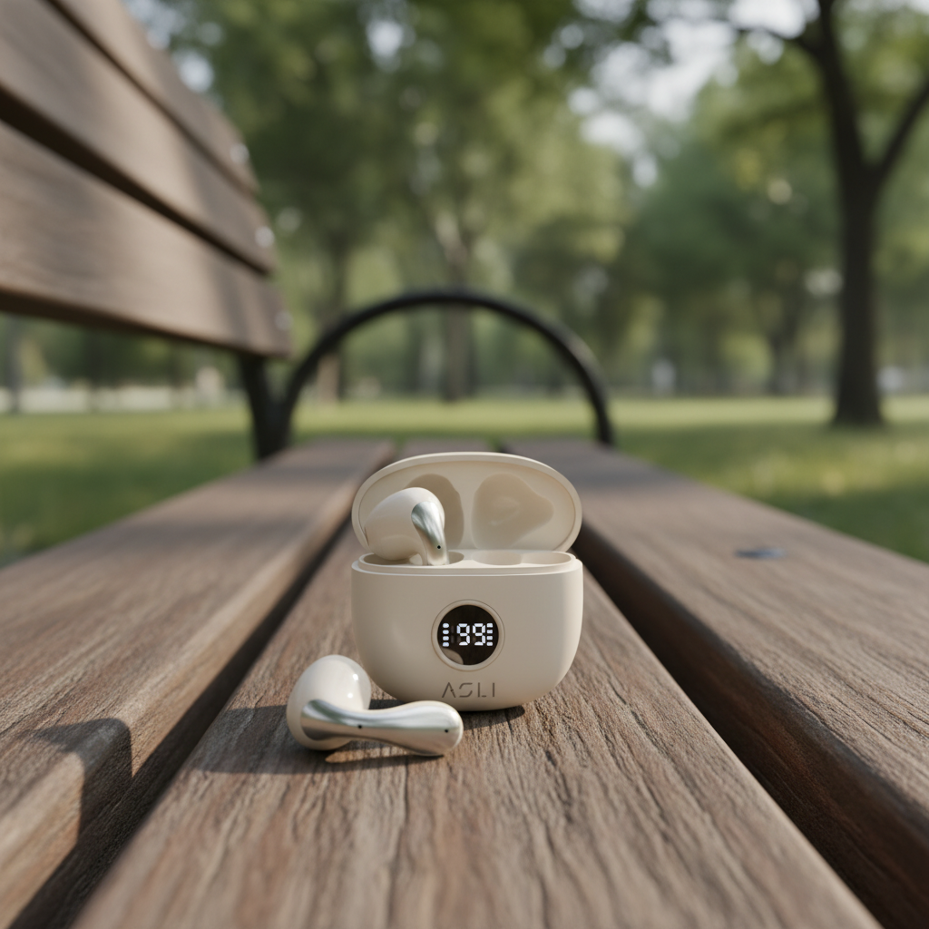 Asli Global EchoPods Pro TWS Bluetooth Earbuds with Touch Control IPX4 | Gold