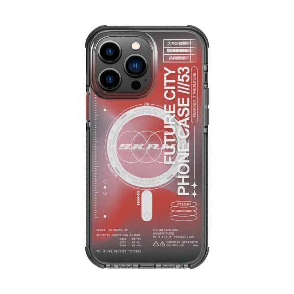 SkinArma iPhone 14 Pro Shorai Case With Magsafe | Red