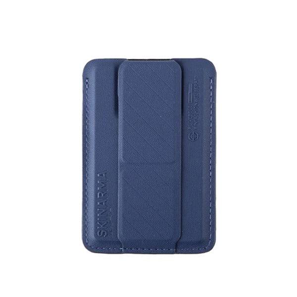 SkinArma Kado Mag Charge Card Holder With Grip Stand |  Blue