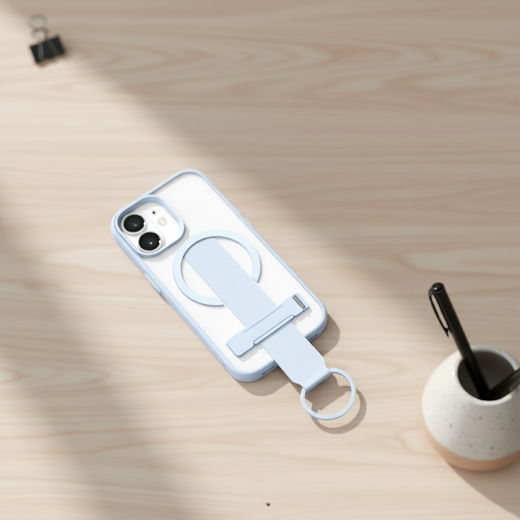 كفر حماية MagMatte Grip من LZEL لجهاز iPhone 17 | أزرق فاتح