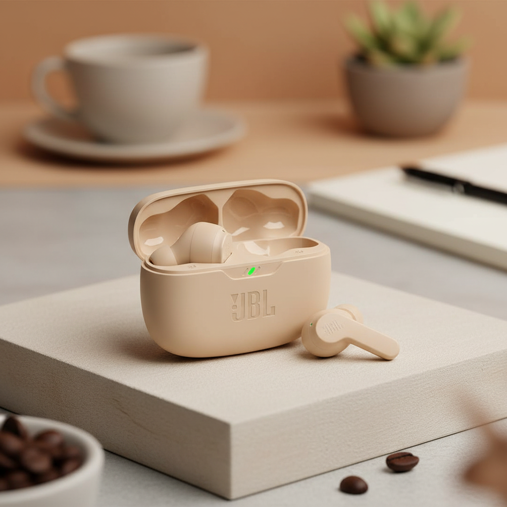JBL Wave Beam Wireless Earbuds | Beige