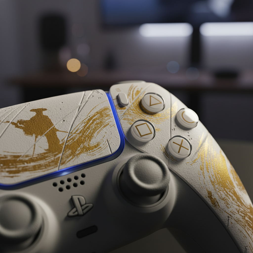 يد تحكم PlayStation 5 DualSense إصدار Ghost of Yotei المحدود