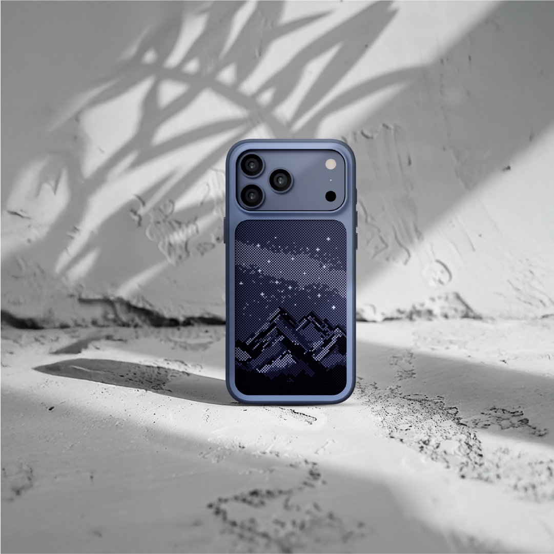  كڤر حماية بنمط الجبال مع MagSafe لهاتف iPhone 17 Pro | أزرق داكن 