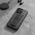 SkinArma iPhone 16 Pro Max Helio MagSafe Case With Grip Stand | Black