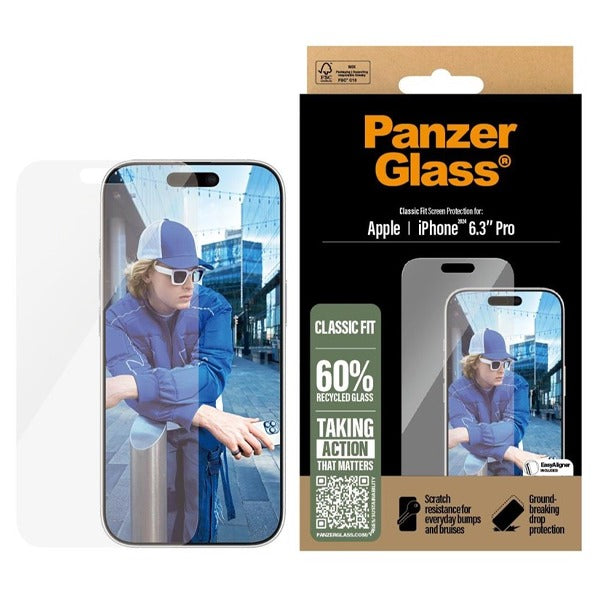 Panzer iPhone 16 Pro Max Glass Classic Fit Screen Protection
