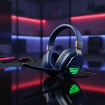 Colusi Gaming Stereo 3.5+USB Headphone RGB Light |Blue
