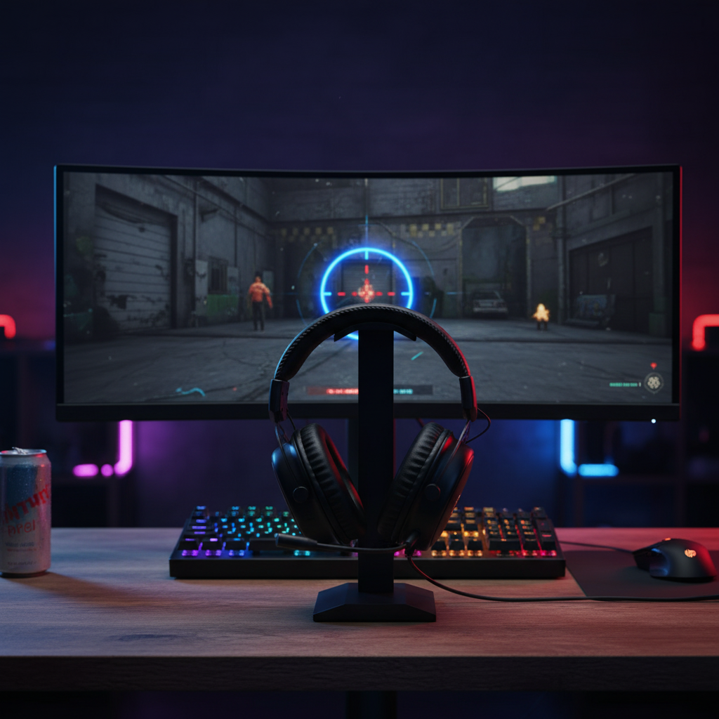 HP Stereo Headset With LED Light - DHE-8005