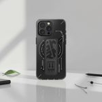 SkinArma iPhone 16 Pro Max Helio MagSafe Case With Grip Stand | Black