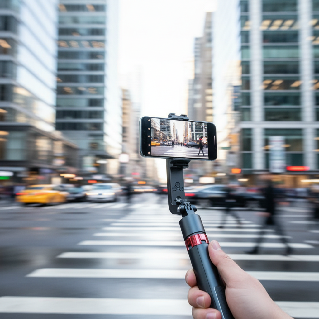 Asli Global Selfynix One Intelligent Face Tracking Selfie Stick & Tripod Stand, Extendable up to 1.8m